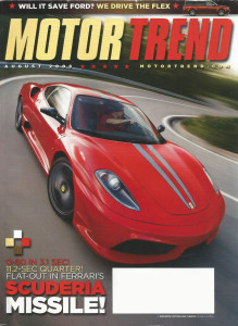 MOTOR TREND 2008 AUG - COBB WRX, 430 SCUDERIA, LP560-4